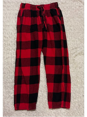 Old Navy Red Black Plaid Pajama Pants, Size Medium, GUC